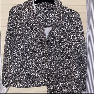 Cheetah print jacket worn once!